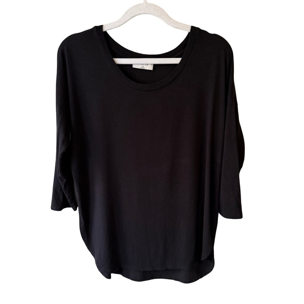 Babaton Black 3/4 Sleeve Boxy Tunic